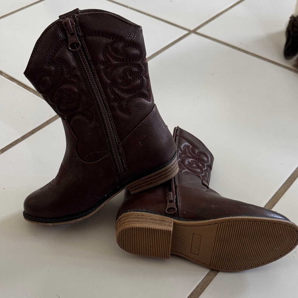 Cat & Jack Brown Kids Boots